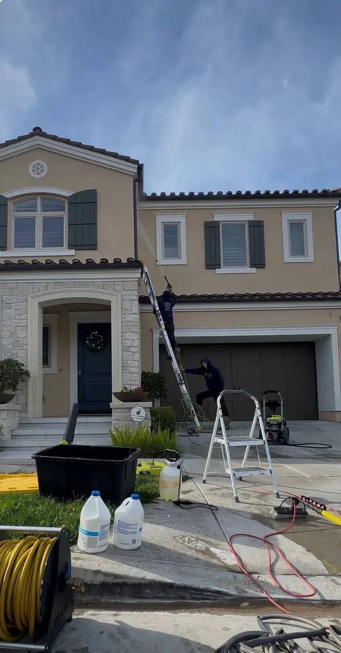 Building Power Washing Crew