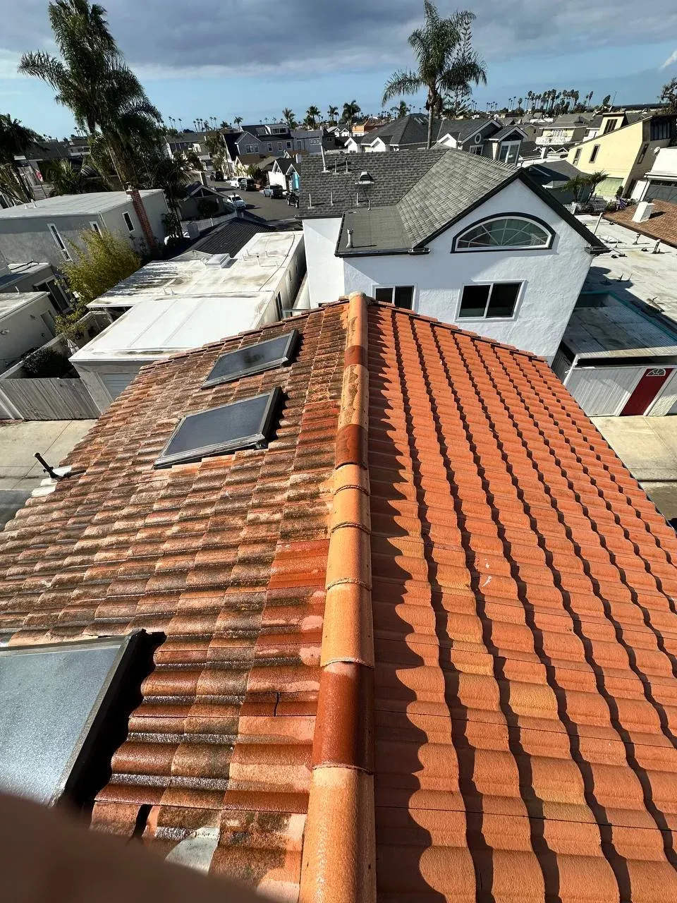 Roof Power Washing Detail